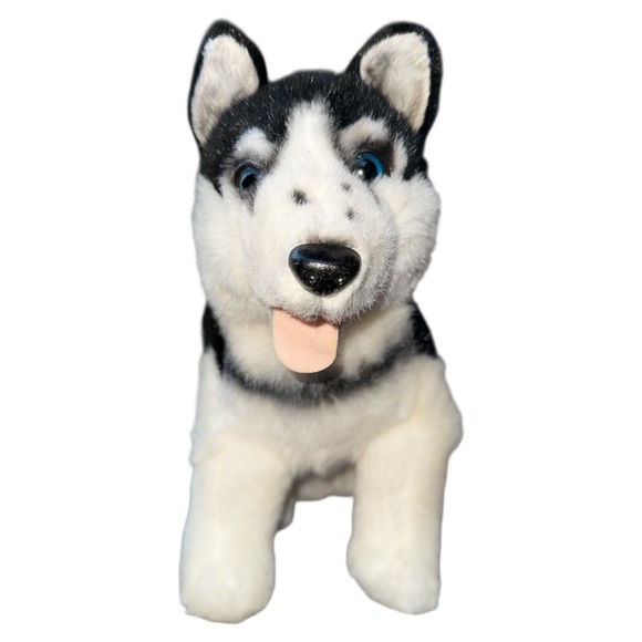 Disney Store Snow Dogs DEMON Alaskan Malamute Siberian Husky Stuffed Plush Dog - Picture 1 of 6